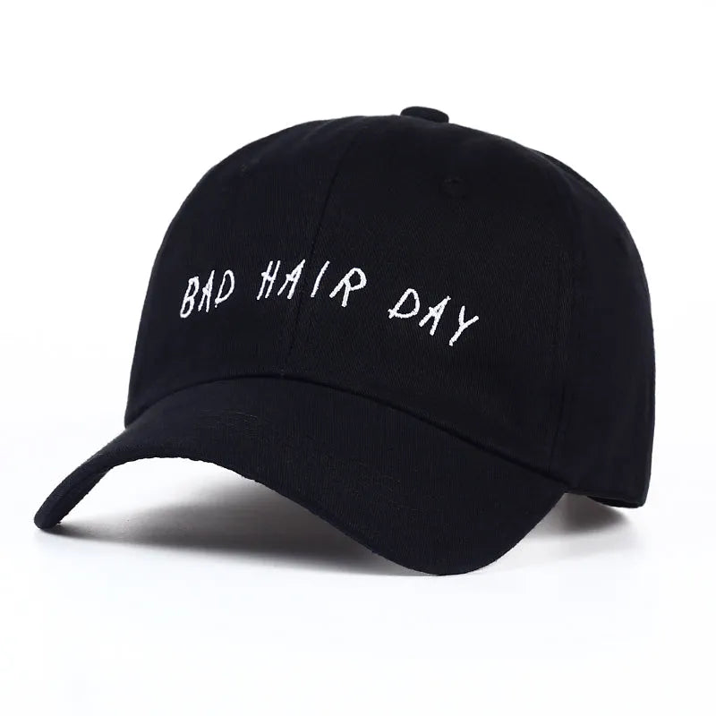Embroidered baseball cap in black cotton with wild style embroidery and adjustable fit