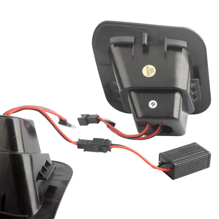 Dodge Ram license plate light, 12V 5W, white 7000K, PC lens, Black Blackened or Transparent options