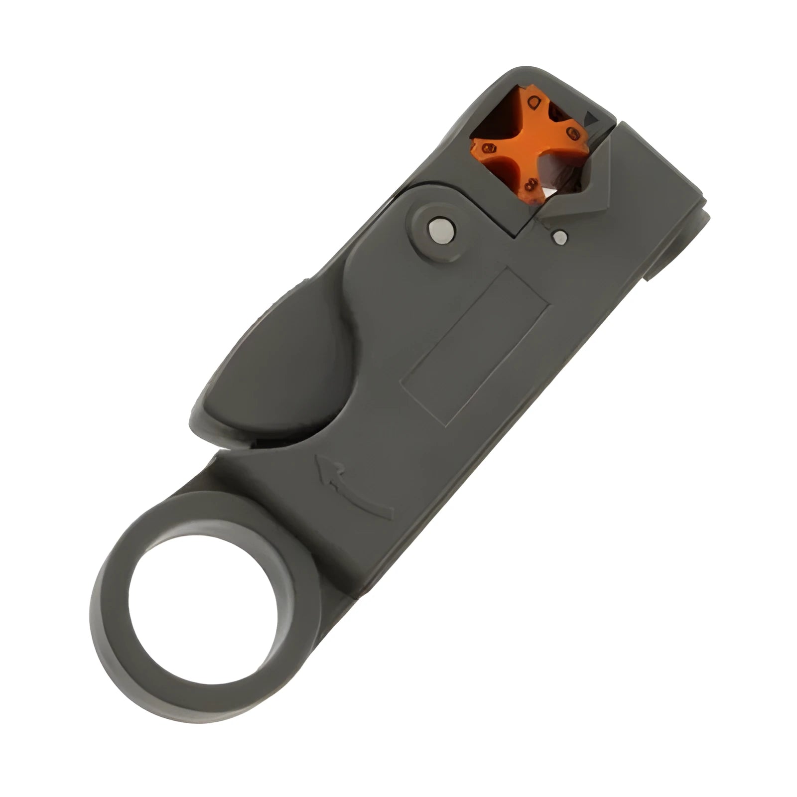 Rotary coax coaxial cable cutter tool stripper in black, 97mm height, made of high impact material