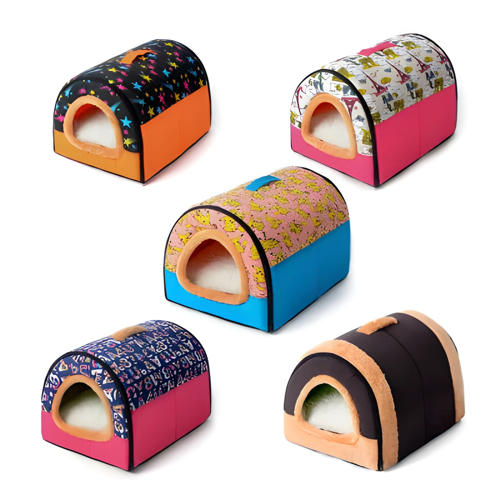 Kennelpet pet nest bed in a beige style with plush fabric for cats and small dogs