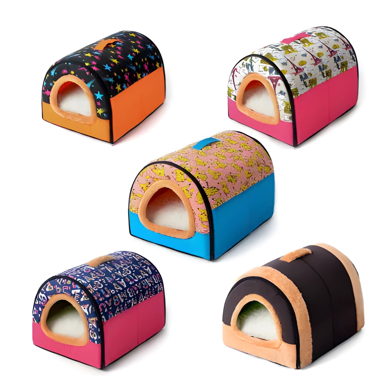 Kennelpet pet nest bed in a beige style with plush fabric for cats and small dogs