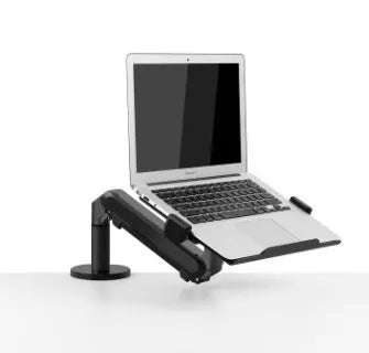 Aluminium air pressure hover bracket laptop stand in black or silver colour