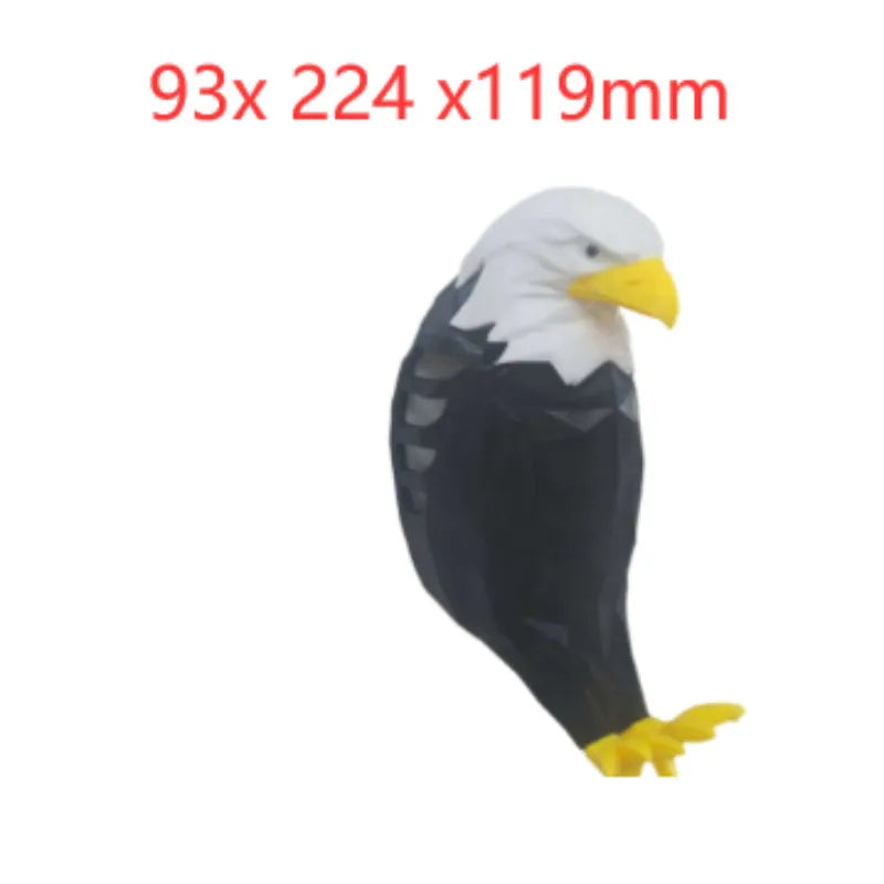 3D printed eagle animal wall lamp projecting decorative silhouette shadows
