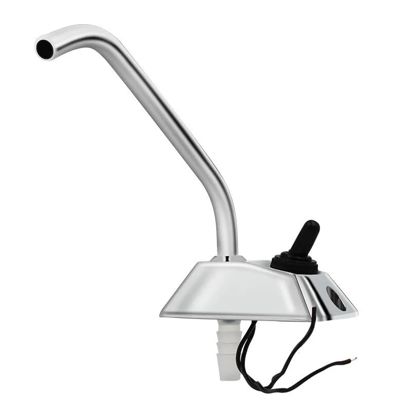Electronic control rotating faucet with mirror polished 316 stainless steel finish for RV kitchen installation