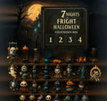 Halloween horror blind box countdown calendar with resin doll collectibles