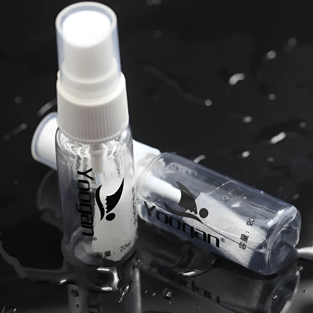 Anti-fog agent concentrate bottle for glasses, goggles and camera lenses, 15ml and 20ml options