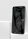 Honor 20 Pro marble silicone phone case in red colour showing front and back.
