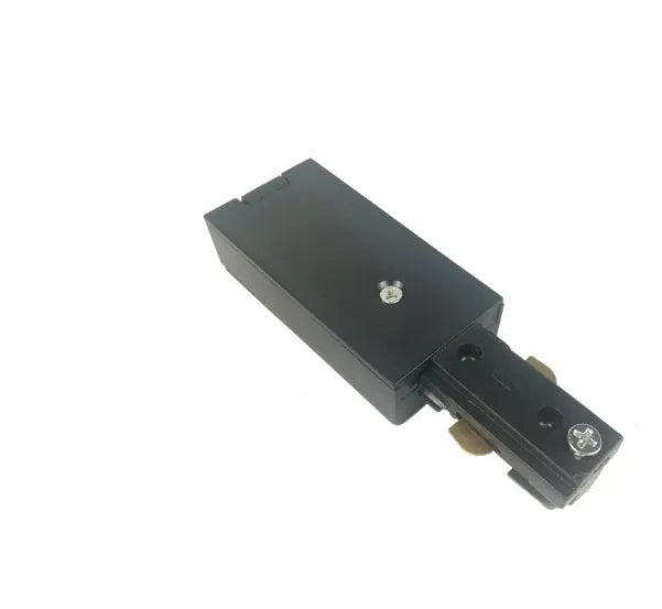 Three-wire LED track spotlight in white, 180mm overall size, PC copper construction