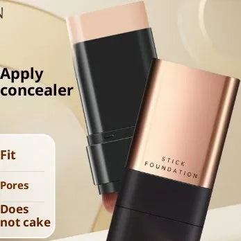 Water light eraser stick foundation in bright white and natural colour with brush for brightening and moisturising