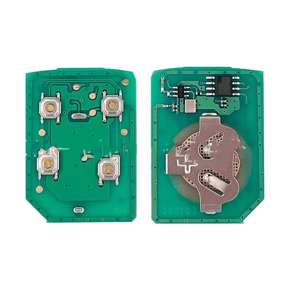 A white ABS plastic replacement shell case for a Ford car remote key fob.