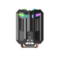 Touteng T400 CPU cooler with four copper heat pipes and ARGB fan