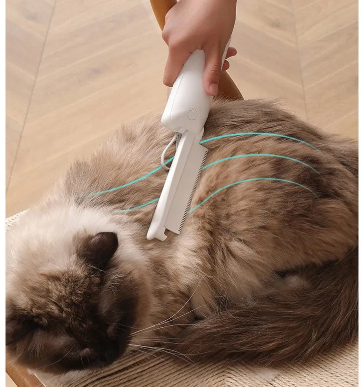 ABS plastic pet grooming brush for dog and cat hair removal with colour options