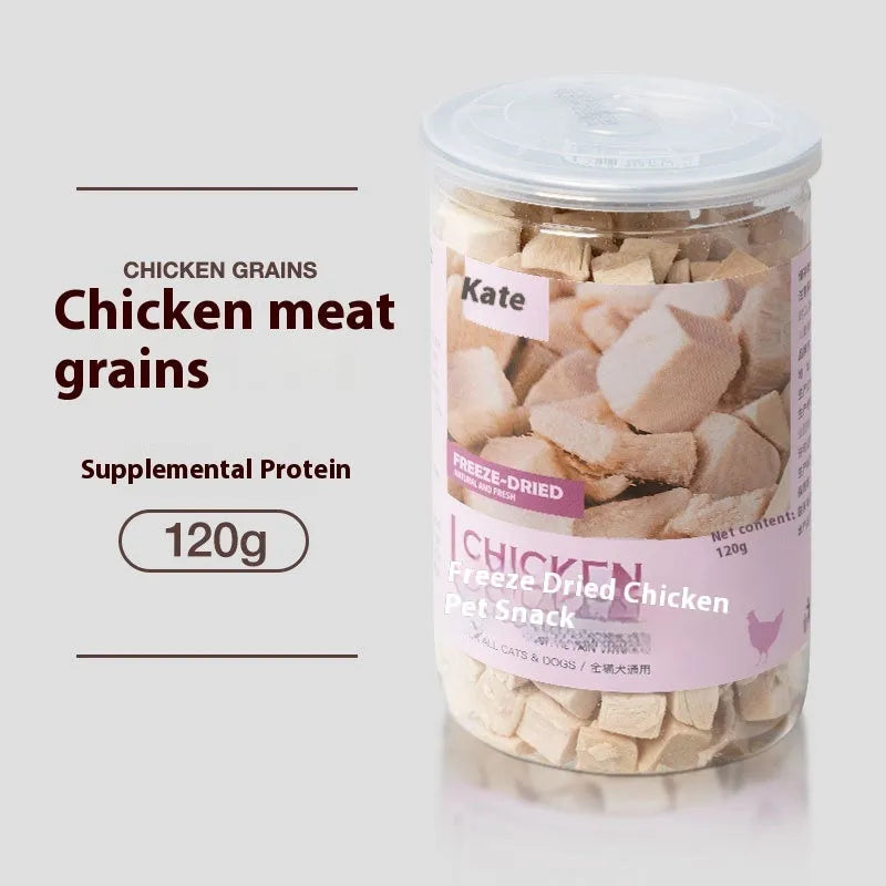 500g bag or barrel of freeze-dried chicken nuggets cat snack