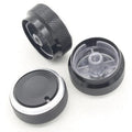 Three black aluminium alloy air conditioning control knobs for Chevrolet LeFeng and LeChi dashboard replacement