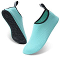 A pair of low-top casual beach shoes with a mesh upper and a textured TPR sole, shown in a Snowflake Mesh pattern.