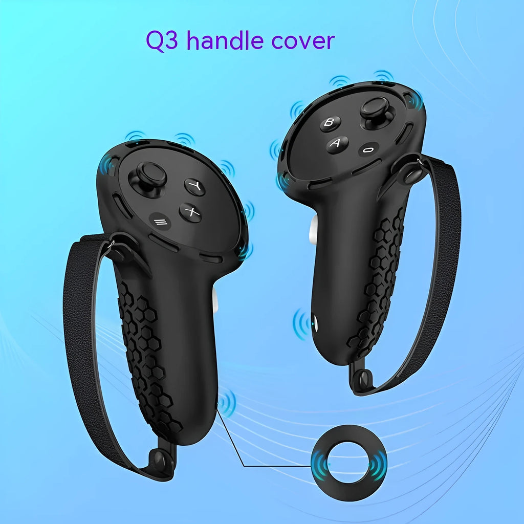 Meta Quest 3 silicone controller protective sleeves in multiple colour options