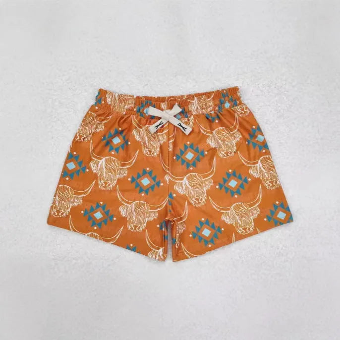 Children's straight leg polyester sports shorts in multiple colours with Asian sizing 100-160