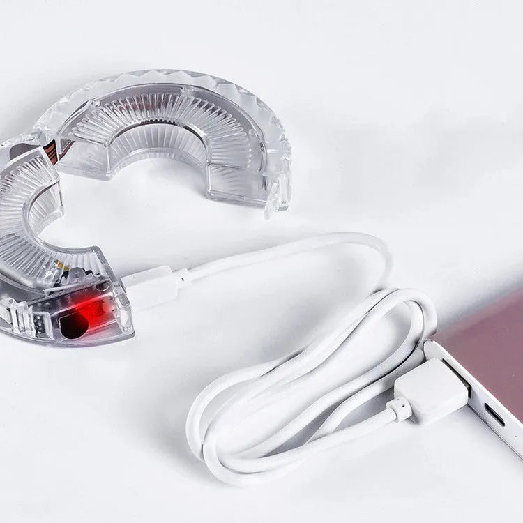 ABS balance bike wheel light with USB charging, fits hubs up to 3cm, includes rubber gaskets