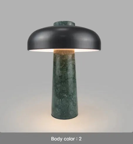 Alloy desk lamp with adjustable arm, touch control panel, and Type-C charging port