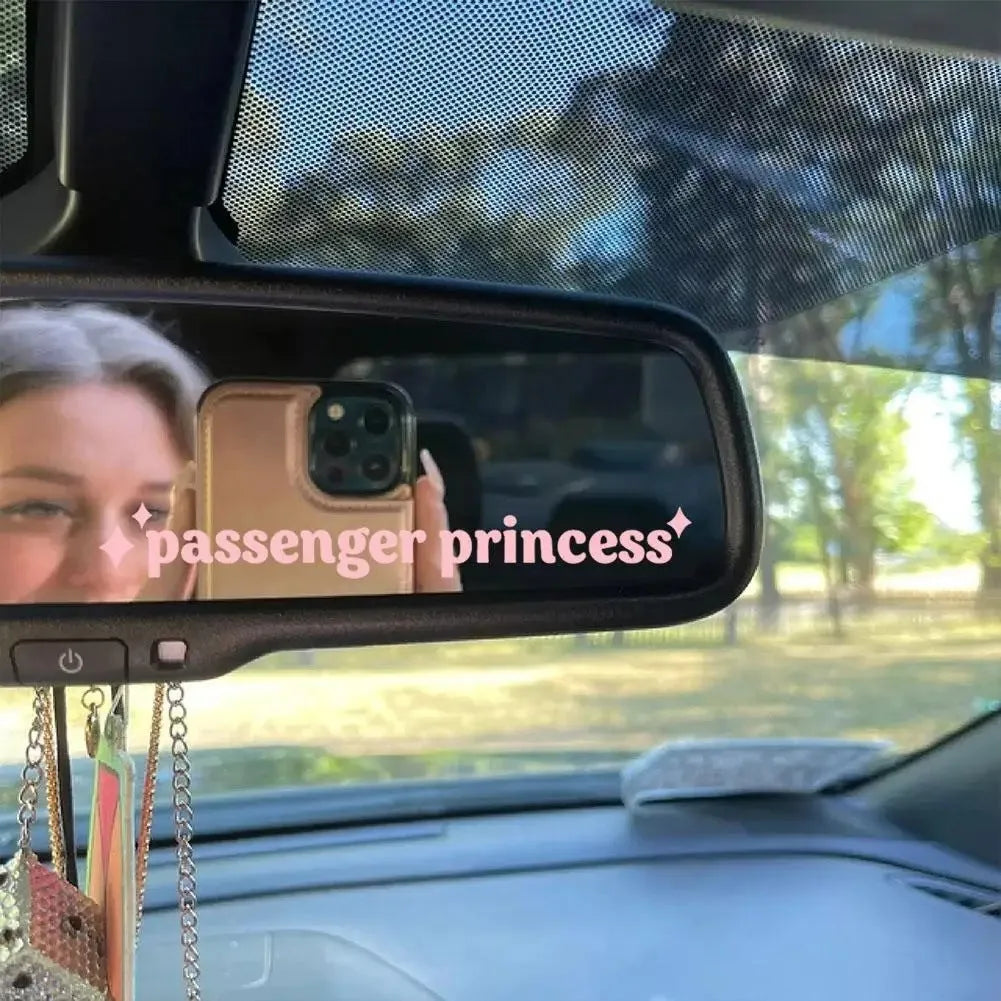 10 by 2 cm car interior vinyl sticker for window or dashboard in white black pink rainbow colours