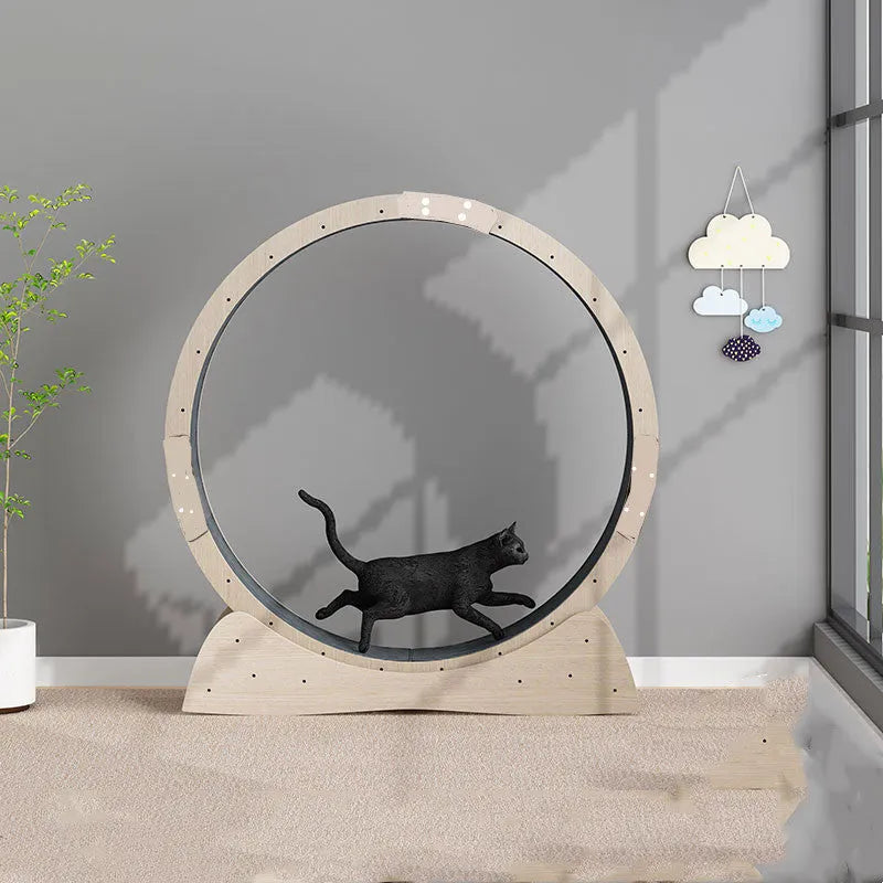 Large cat silent treadmill roller made from multilayer board for indoor weight loss exercise