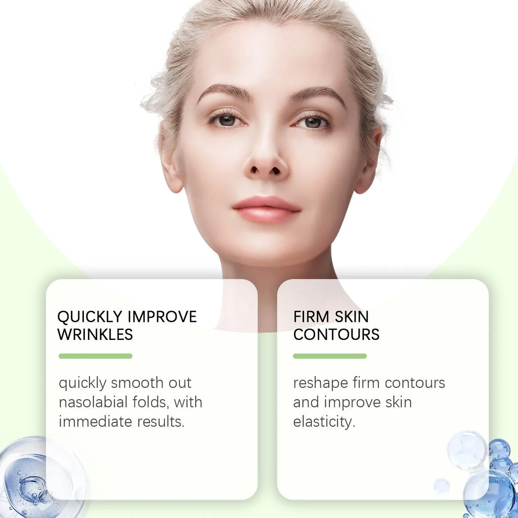 Two rectangular facial skincare patches measuring 4.7 by 7.8 centimetres with hydrogel formula