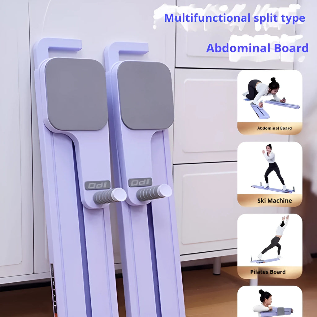 Multifunctional split supine board skiing machine integrated in Purple PP material 15x14x145mm