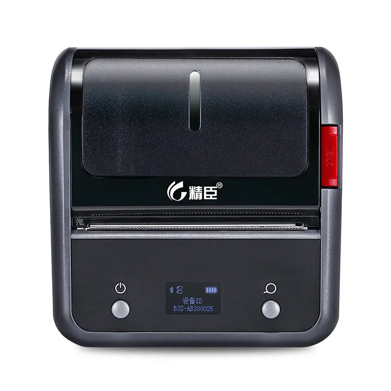 B3S Commercial Smart Label Printer in grey ABS+PC, 203dpi thermal printing, Bluetooth, 116x110x58mm