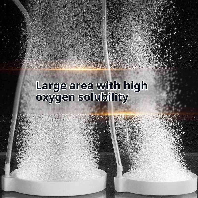 Oxygen nanometer gas disk stone air refiner, 5cm and 8cm sizes, 60g, dual power supply