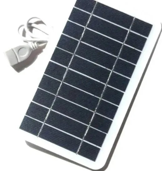 2W 5V portable solar panel charger with USB cable for mobile phones and small electronics