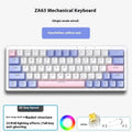 Amazon 63 custom three-model mechanical keyboard in cream grey with wired USB cable and included pullers