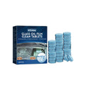Box of 30 car oil-removing film cleaning effervescent tablets with concentrated cleaning plate formula