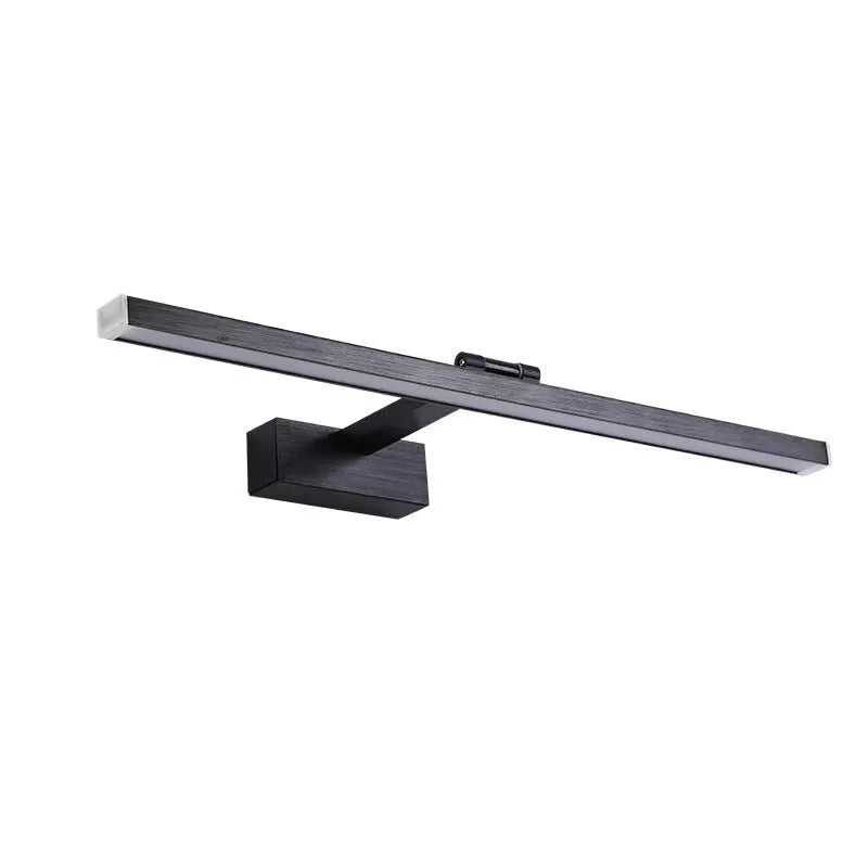 Front LED mirror cabinet lamp, waterproof, aluminium alloy, 40-120cm, black coffee gold silver brown