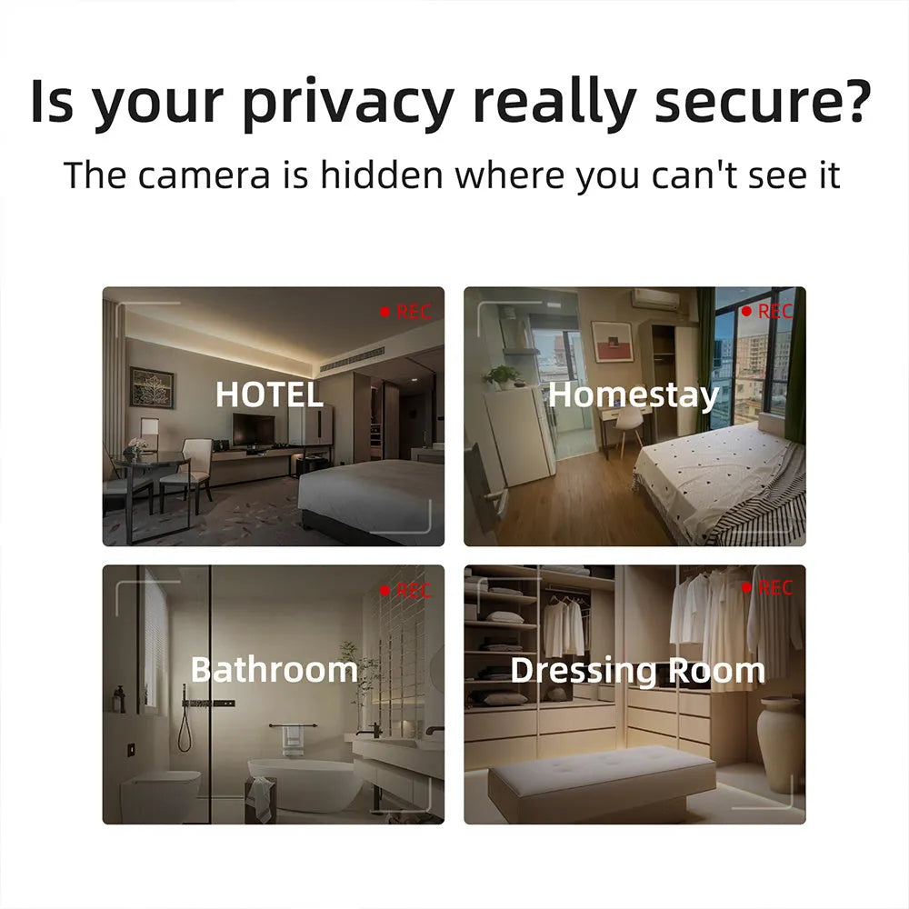 Compact infrared camera detector for finding hidden surveillance devices