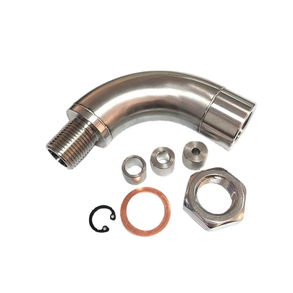 M18 x 1.5 automotive temperature sensor adapter with metal construction for car diagnostic applications