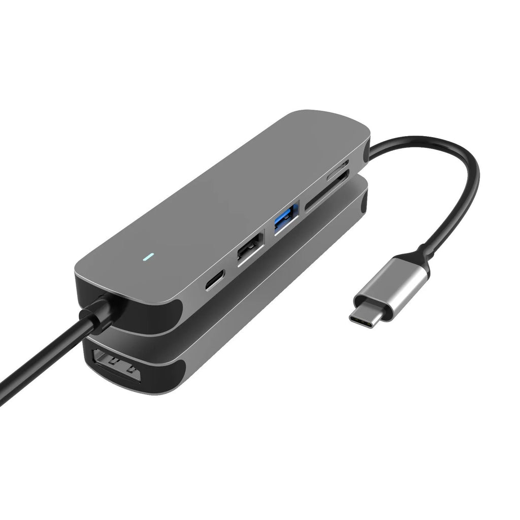 Multi-function hub HDMI docking station notebook converter with TYPE-C connection and external power supply
