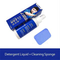 110ml bottle of table tennis rubber cleaning liquid with sponge applicator for paddle maintenance