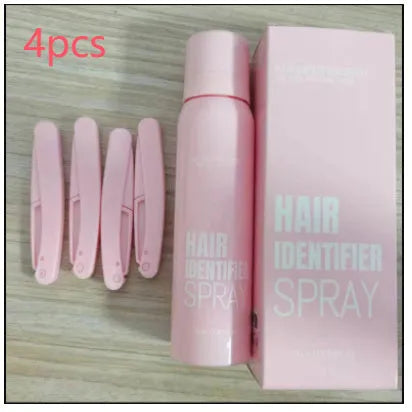 Hair identifier spray 100ml in PET bottle for face shaving and dermaplaning with mint extracts