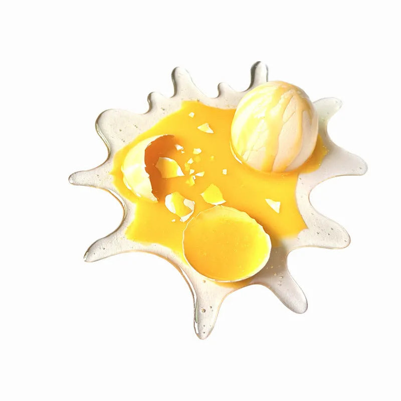 Decompression toy mobile phone holder in broken egg design, 15 x 17cm, with gift box option