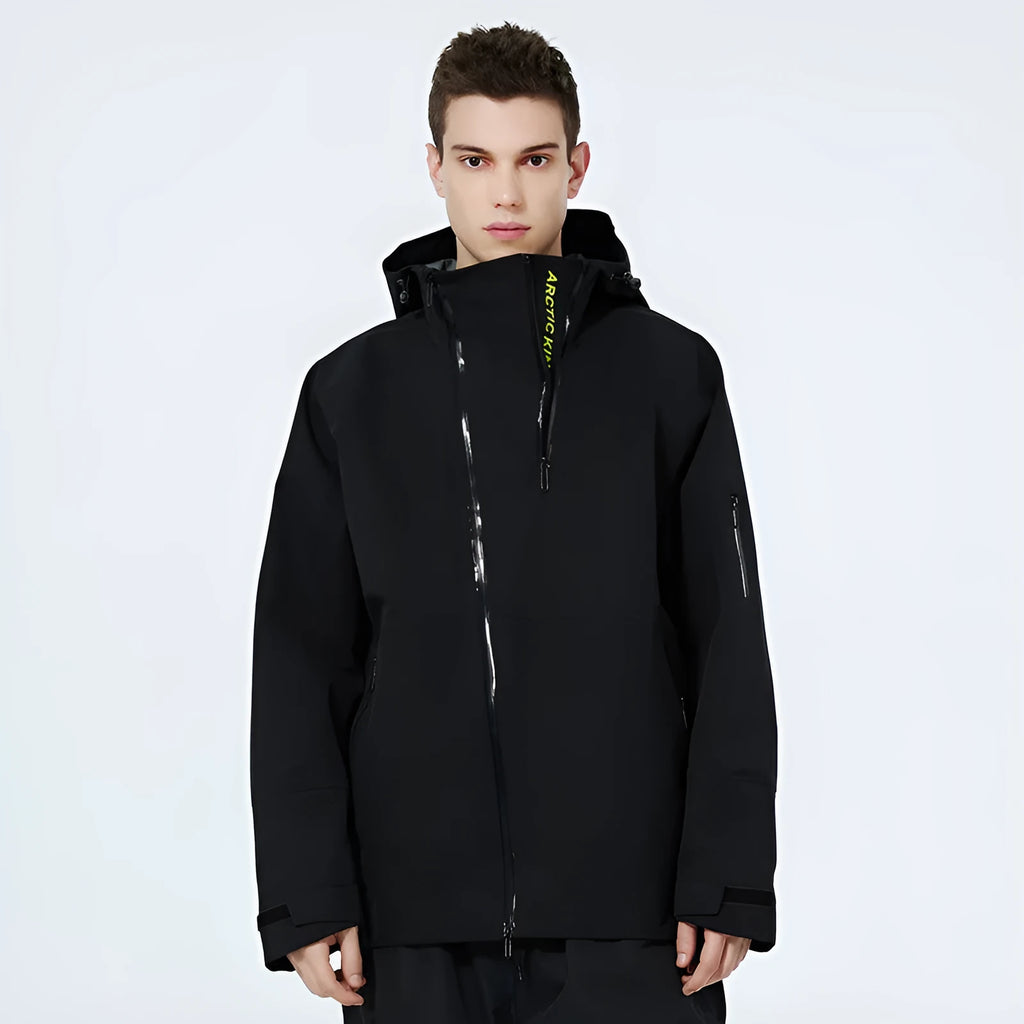 Waterproof windproof ski suit in yellow black grey or liner colours for outdoor winter sports