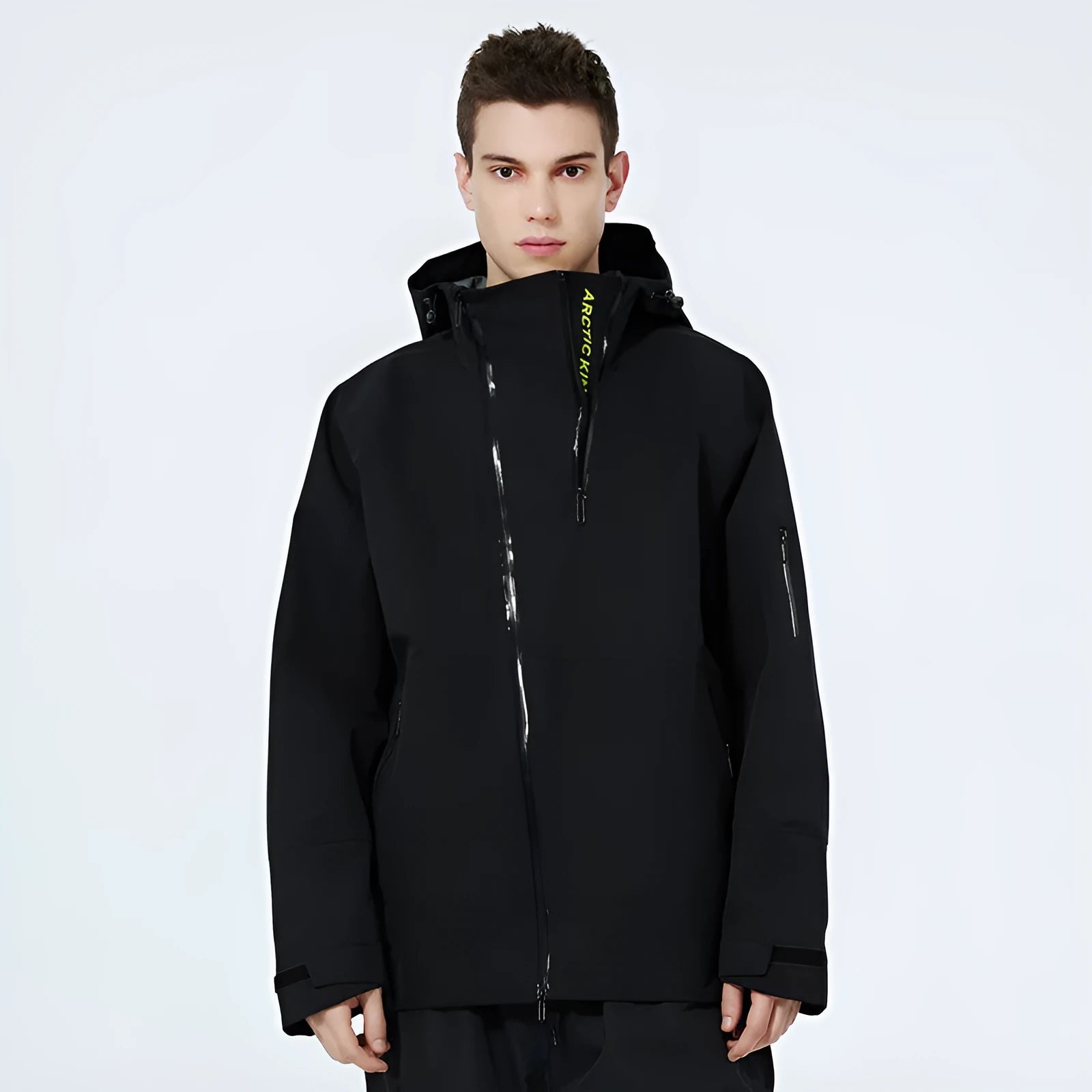 Waterproof windproof ski suit in yellow black grey or liner colours for outdoor winter sports