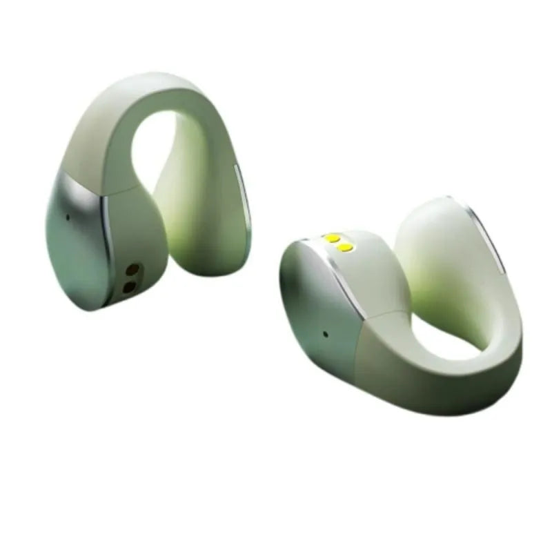 Wireless bone conduction Bluetooth headset in black for running sports open ear non in-ear design