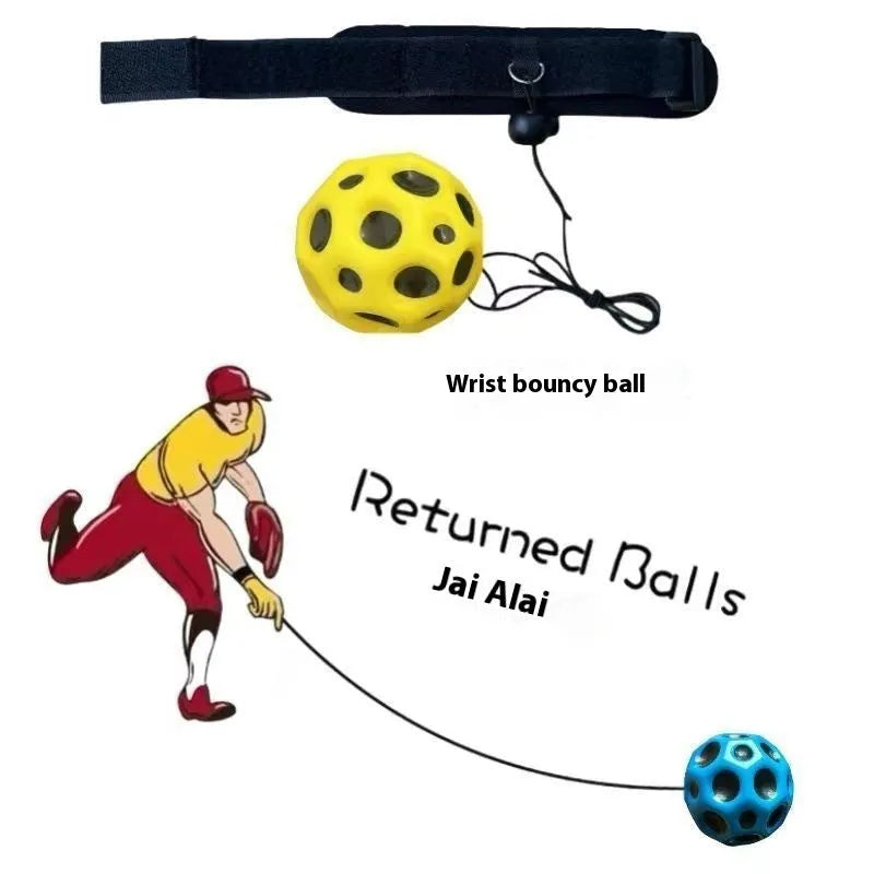 70mm blue PU polyurethane elastic holed decompression ball, solid stress relief toy on a white background