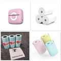C13 self-adhesive label printer with Bluetooth in pink, compact thermal label maker