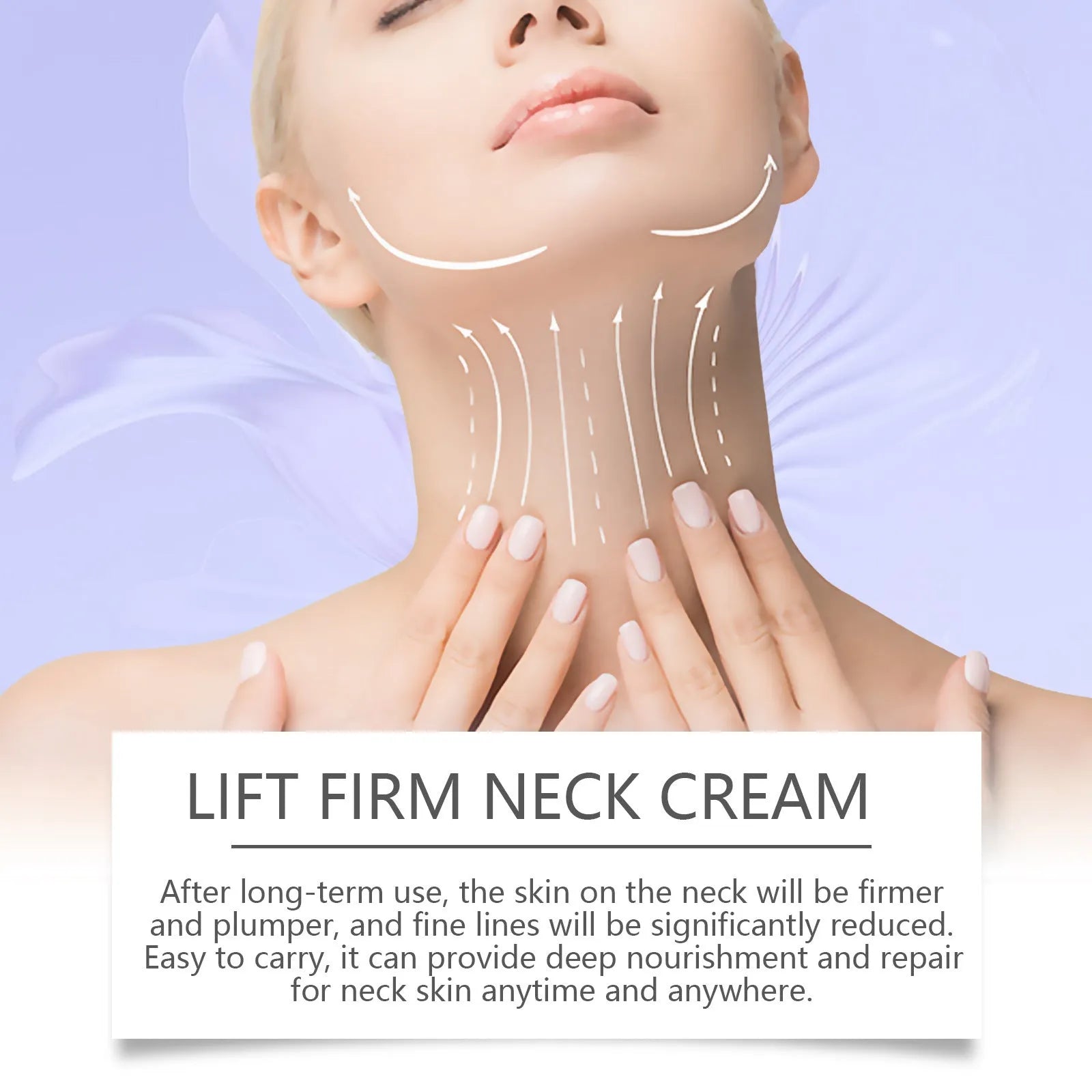 50g jar of Neck Skin Cream for moisturising and firming neck skin.