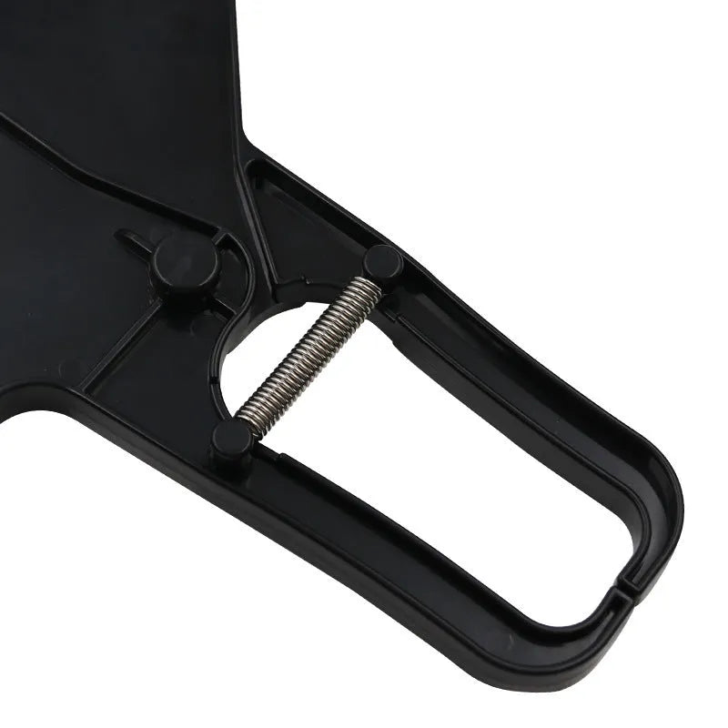 Plastic sebum clamp fat clip caliper in black with 0-80mm scale and fat ruler