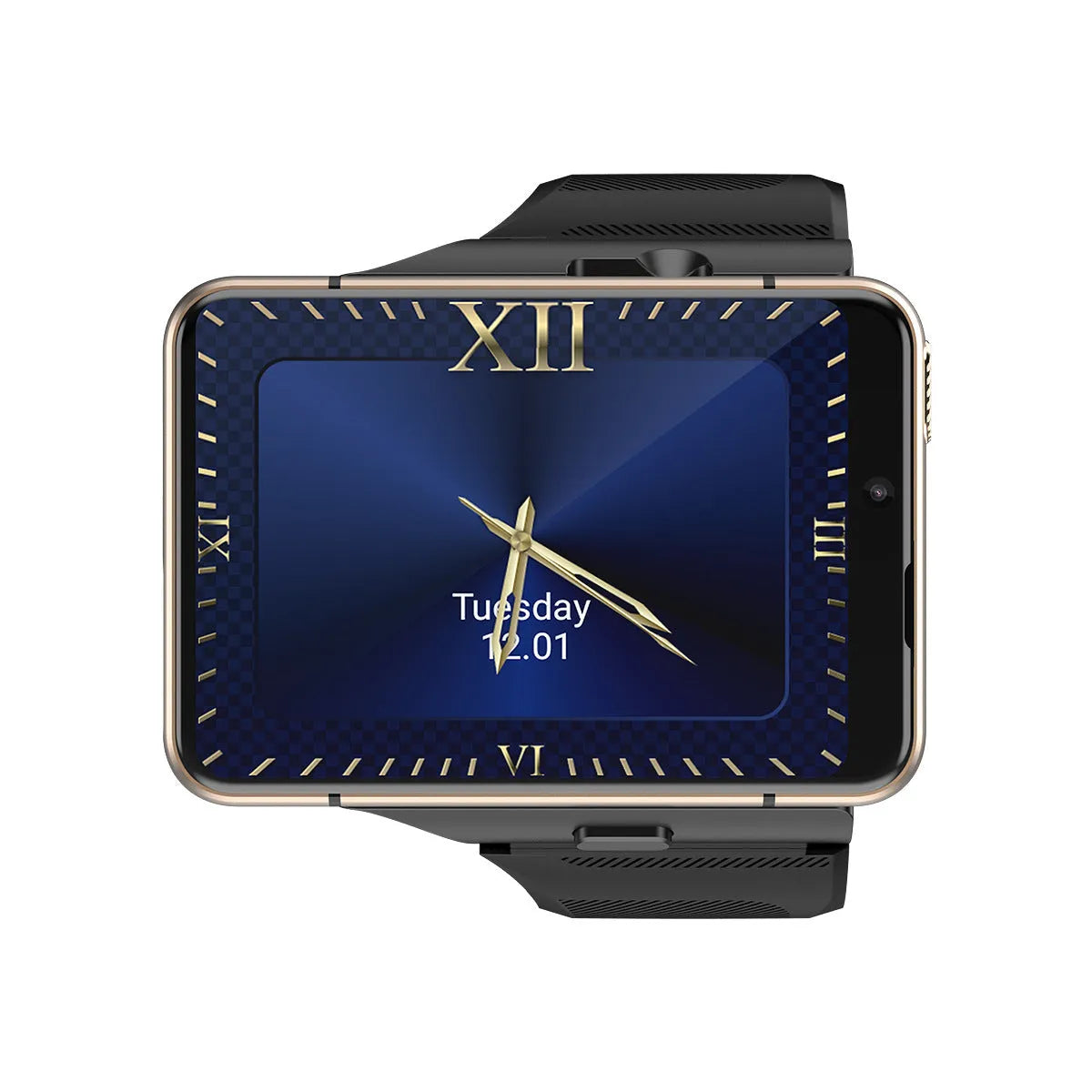 4G Android smartwatch S999 with large screen, silicone wristband, black gold or silver colour