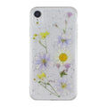 Blu-ray tempered glass phone case with butterfly flower design for iPhone 11 Pro Max XR in black pink colour