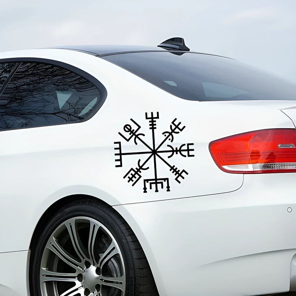 Square 13x13 cm vegetarian notebook design car sticker decal