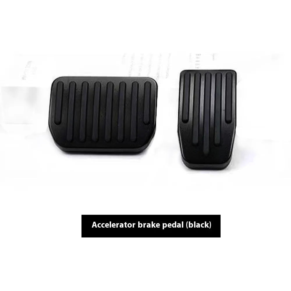 Tesla Model 3 Y aluminium alloy anti-skid car accelerator and brake pedal set in silver